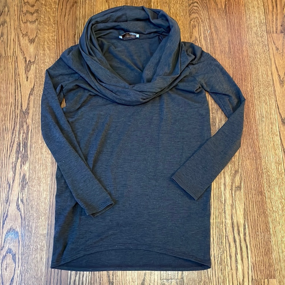 Chocolate brown cowl neck sweater